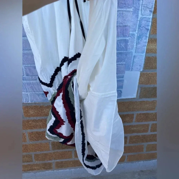 ERES Cigale Drawstring Embroidered Midi Dress s/m - Picture 11 of 16